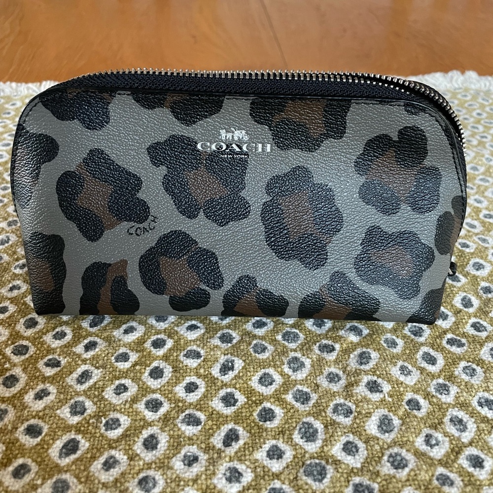 Coach Ocelot Cosmetic Makeup Bag